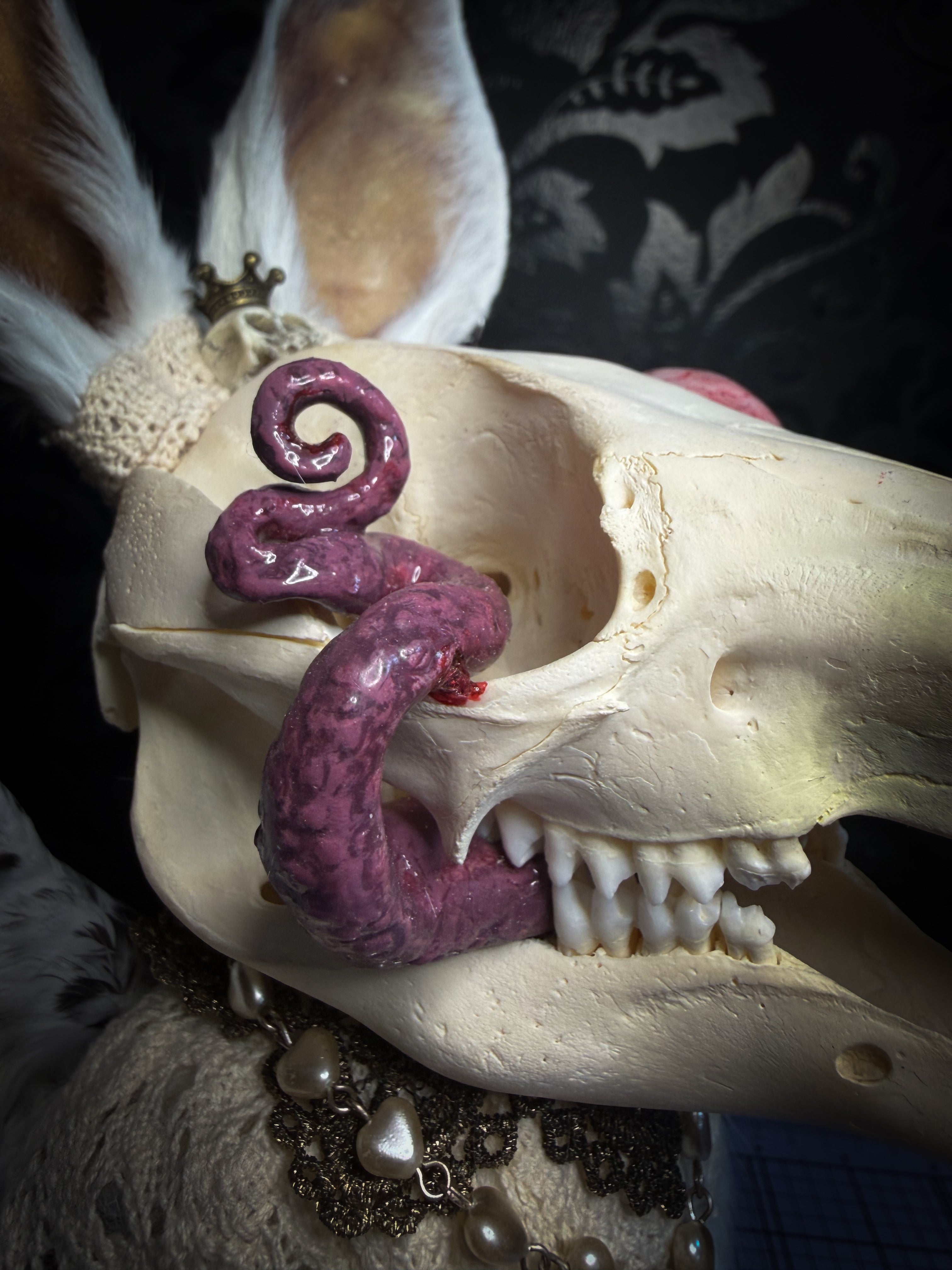 Handmade gothic art doll — one-of-a-kind Silent Companion puppet, custom made to order, original character concept by Morbid Oddities