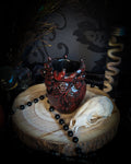 Handmade gothic anatomical heart vessel sculpture, hand-painted, dark macabre decor | Morbid Oddities